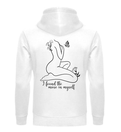 Organic Unisex Hoodie MUSE White