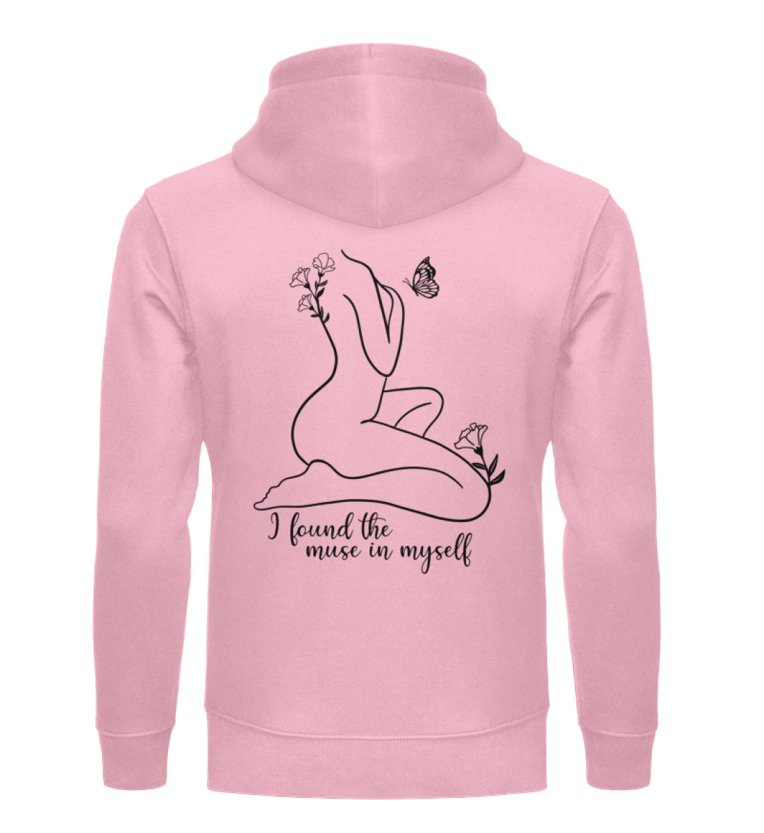 Organic Unisex Hoodie MUSE Cotton Pink