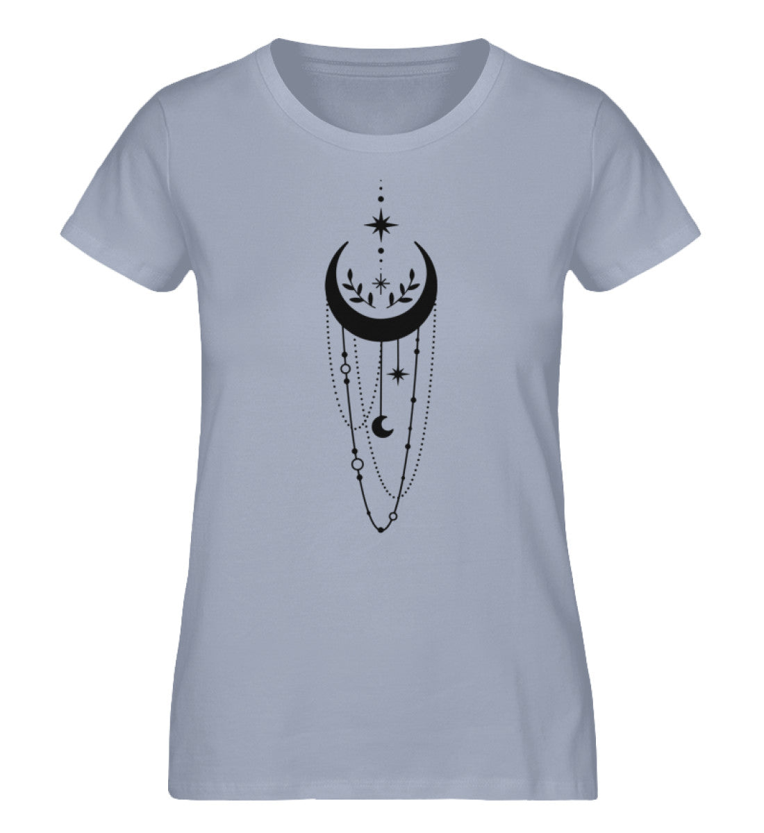 Organic Damen T-Shirt SYMBOLS IV Serene Blue