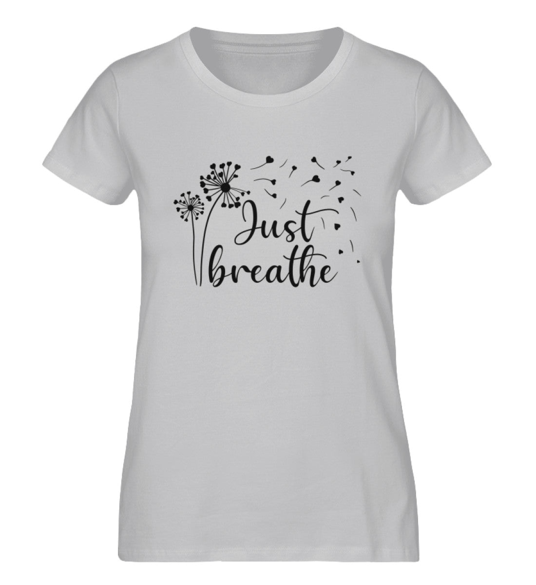 Organic Damen T-Shirt BREATHE Grau (Meliert)