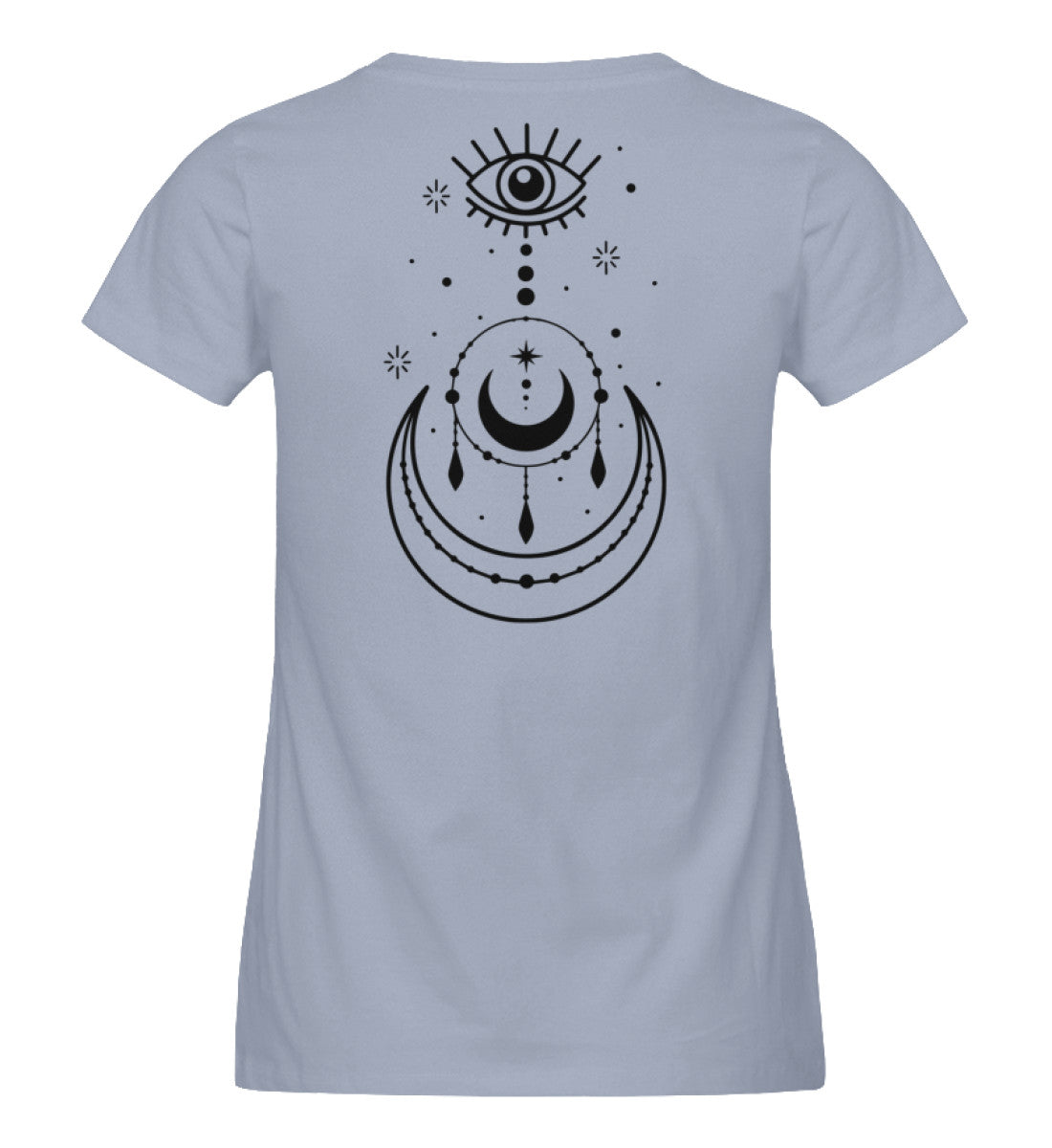 Organic Damen T-Shirt SYMBOLS VI Serene Blue