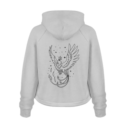 Damen Organic Boxcut Hoodie "MYSTICAL" Heather Grey