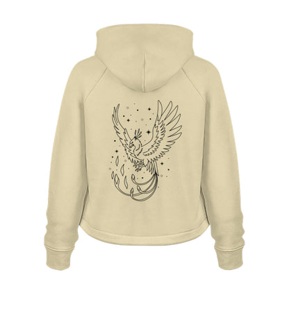 Damen Organic Boxcut Hoodie "MYSTICAL" Natural Raw