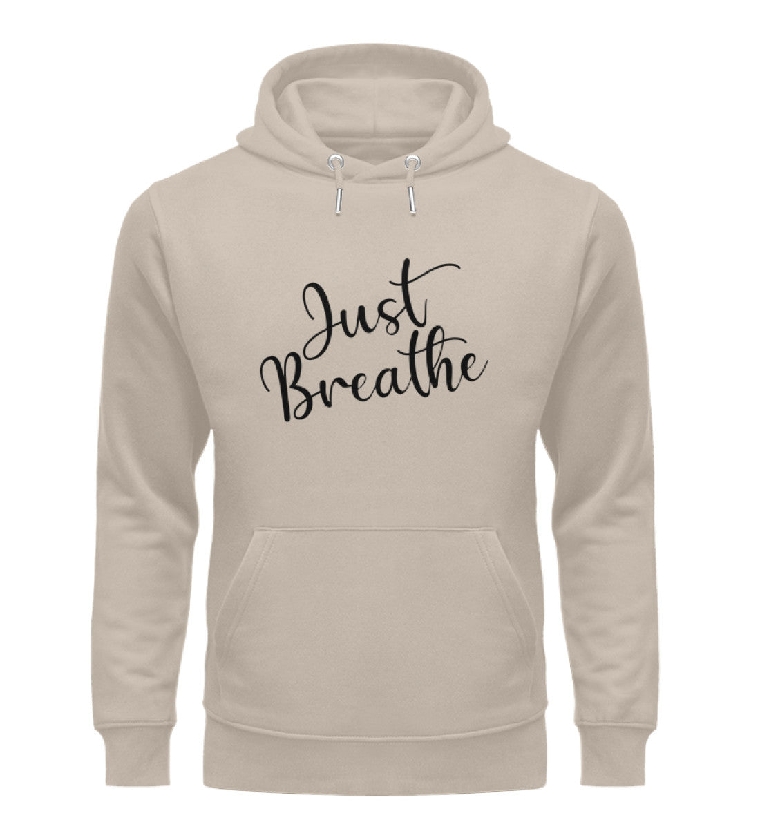 Organic Unisex Hoodie JUST BREATHE II Desert Dust