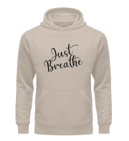 Organic Unisex Hoodie JUST BREATHE II Desert Dust