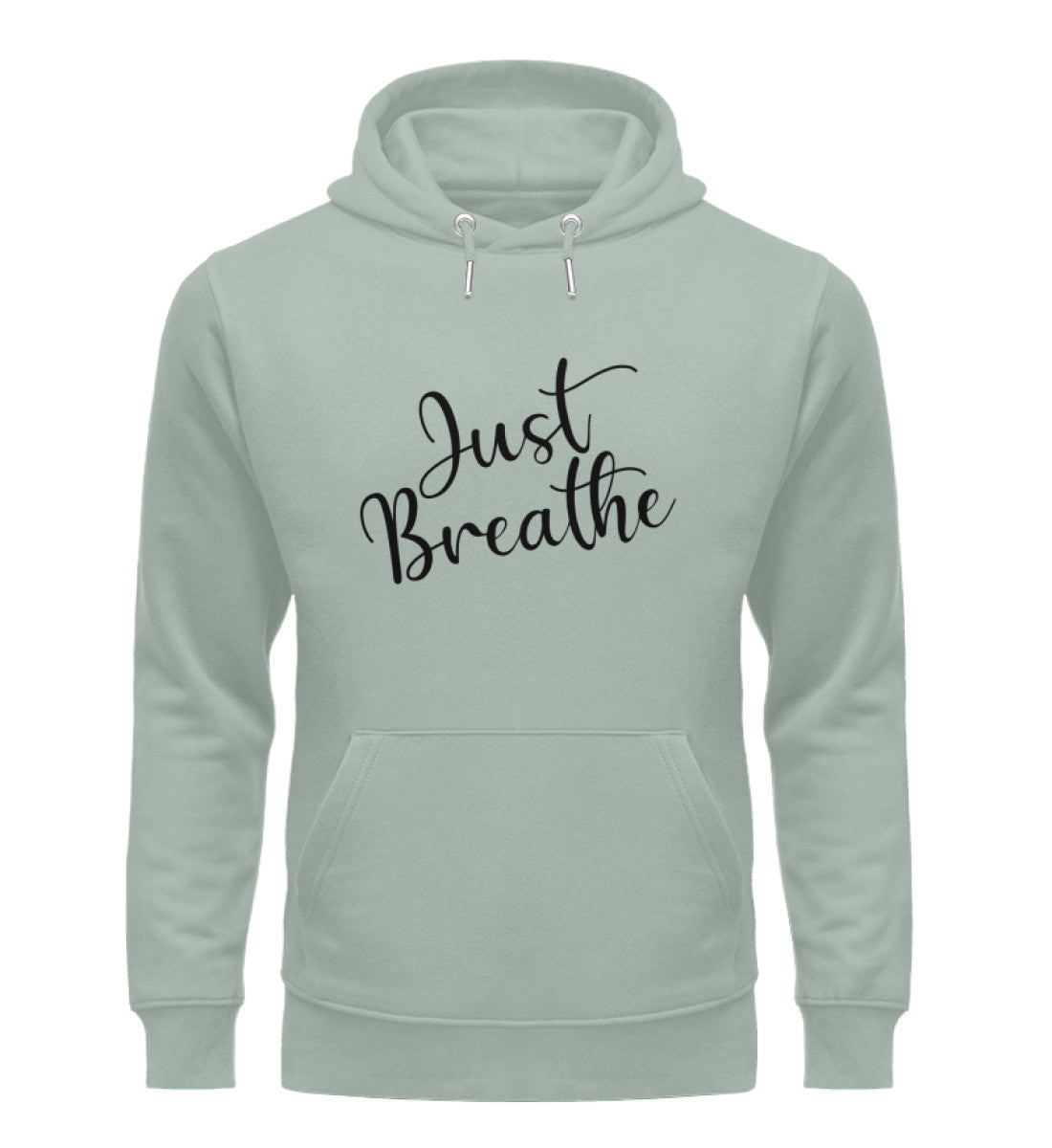 Organic Unisex Hoodie JUST BREATHE II Aloe