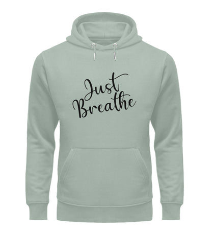 Organic Unisex Hoodie JUST BREATHE II Aloe