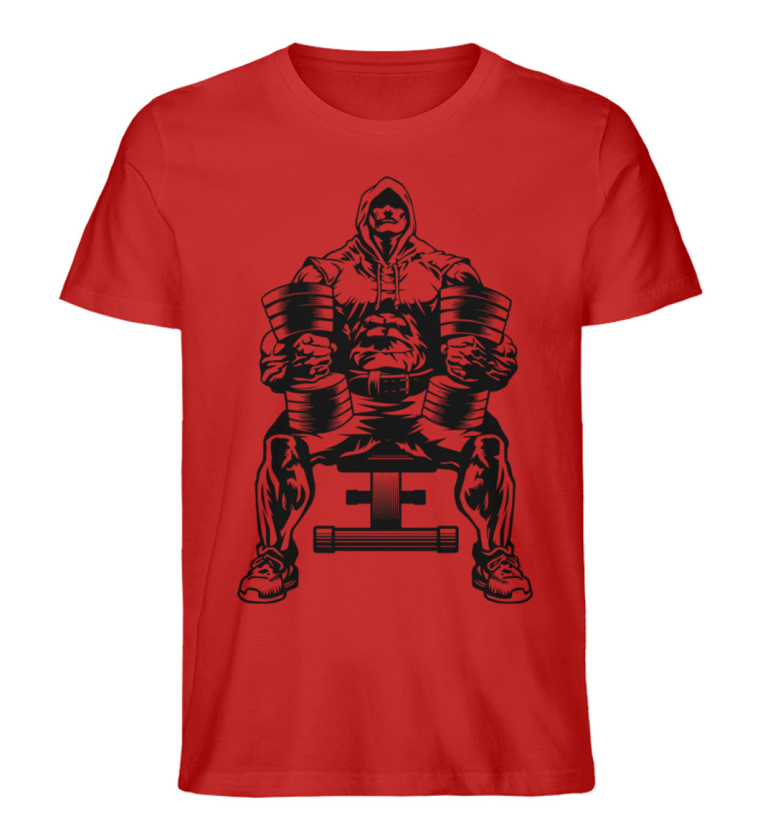 Organic Unisex T-Shirt "BODYBUILDER" Red