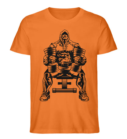 Organic Unisex T-Shirt "BODYBUILDER" Bright Orange
