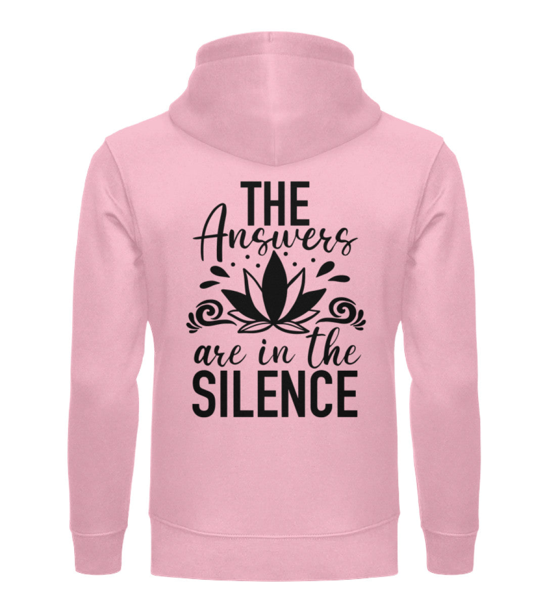 Organic Unisex Hoodie SILENCE Cotton Pink