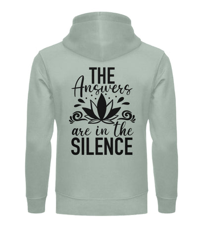 Organic Unisex Hoodie SILENCE Aloe