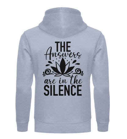 Organic Unisex Hoodie SILENCE Serene Blue