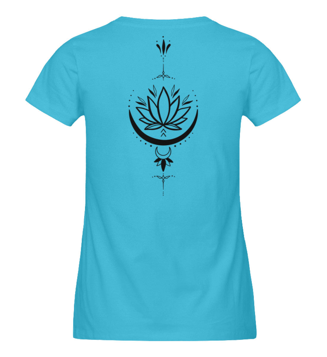 Organic Damen T-Shirt SYMBOLS XI Karibik Blau