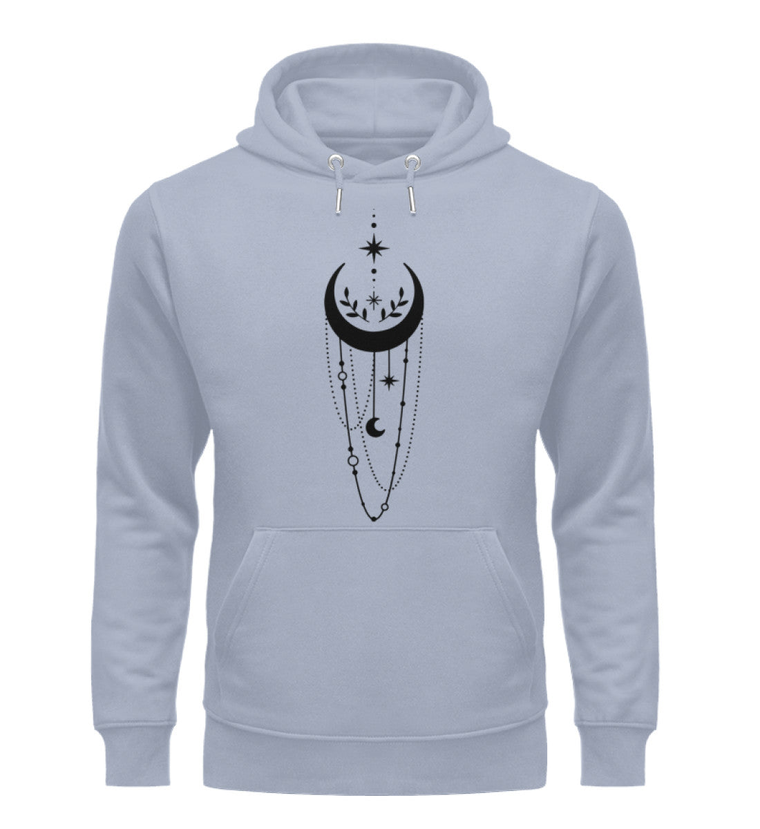 Organic Unisex Hoodie SYMBOLS IV Serene Blue