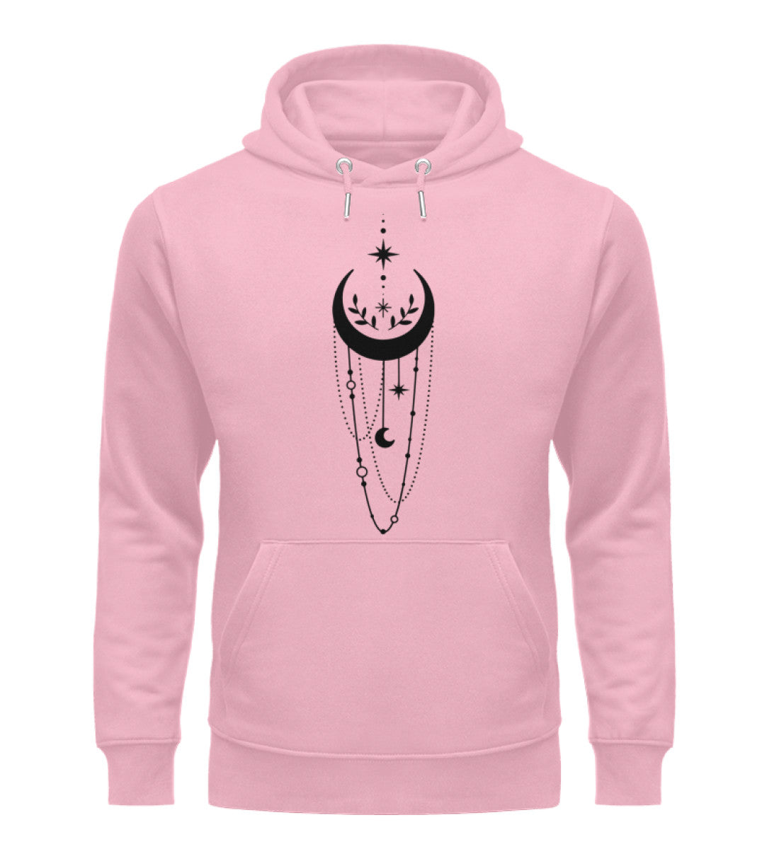 Organic Unisex Hoodie SYMBOLS IV Cotton Pink