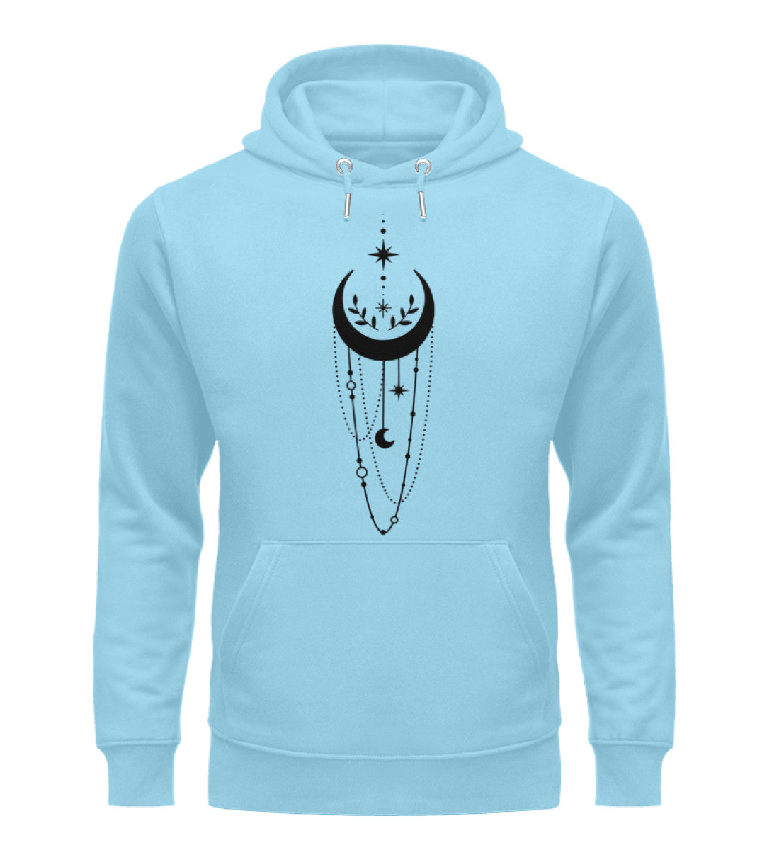 Organic Unisex Hoodie SYMBOLS IV Himmelblau