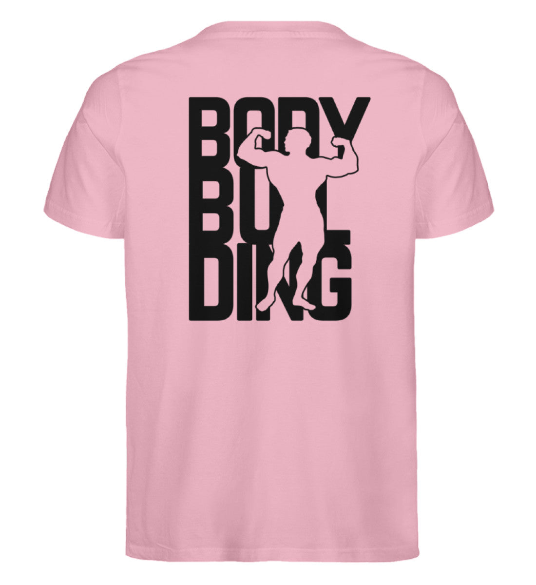 Organic Unisex T-Shirt "BODYBUILDING" Cotton Pink