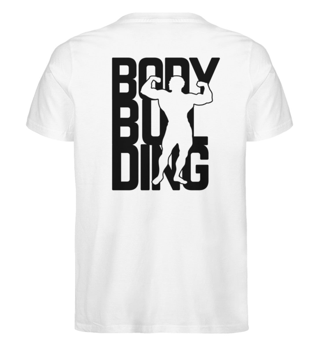 Organic Unisex T-Shirt "BODYBUILDING" White