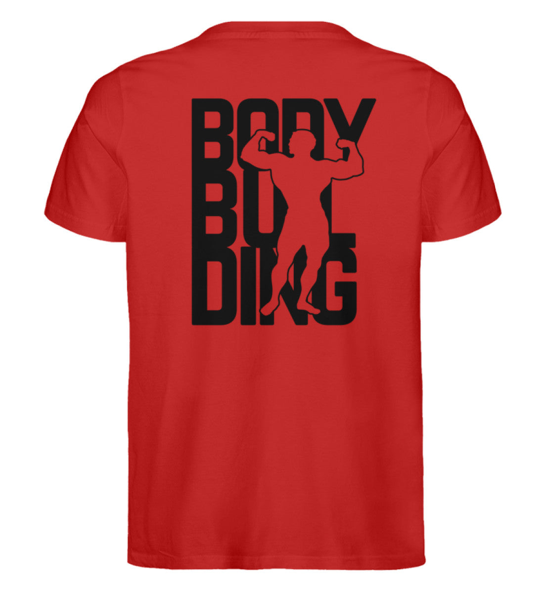 Organic Unisex T-Shirt "BODYBUILDING" Red
