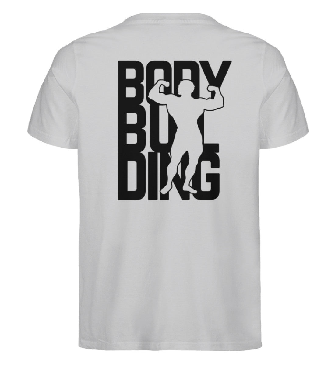 Organic Unisex T-Shirt "BODYBUILDING" Grau (Meliert)