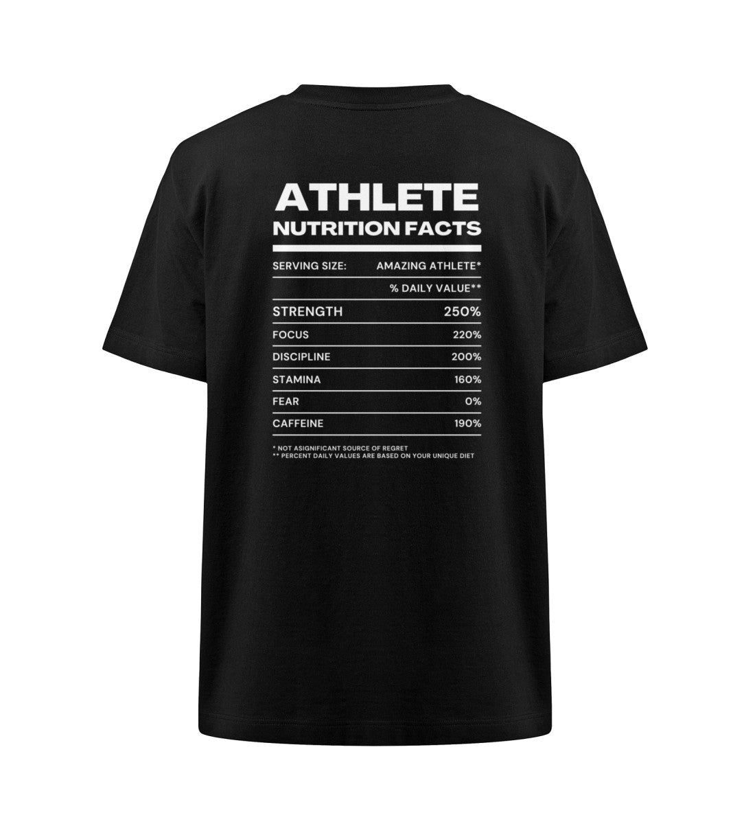 Organic Unisex Heavy Oversized T-Shirt "ATHLETE II" Schwarz