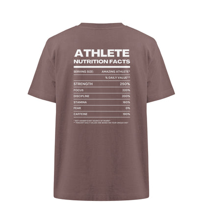 Organic Unisex Heavy Oversized T-Shirt "ATHLETE II" Kaffa Coffee