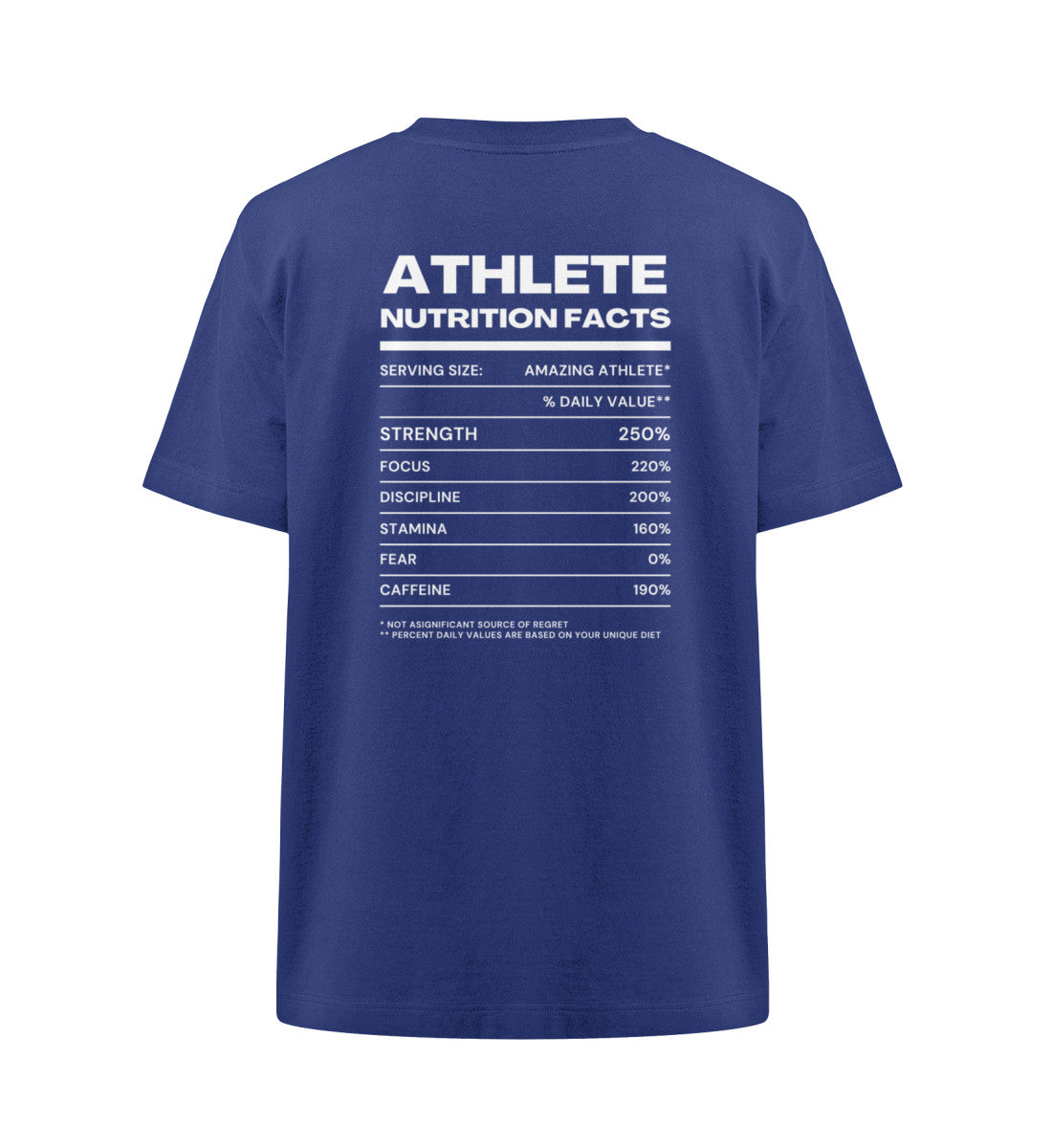 Organic Unisex Heavy Oversized T-Shirt "ATHLETE II" Worker Blue