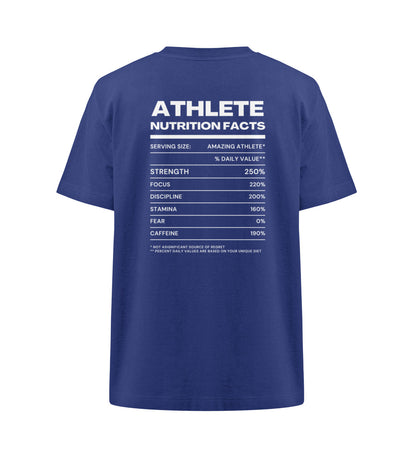 Organic Unisex Heavy Oversized T-Shirt "ATHLETE II" Worker Blue