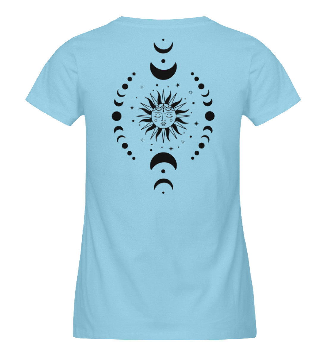 Organic Damen T-Shirt SYMBOLS IX Himmelblau