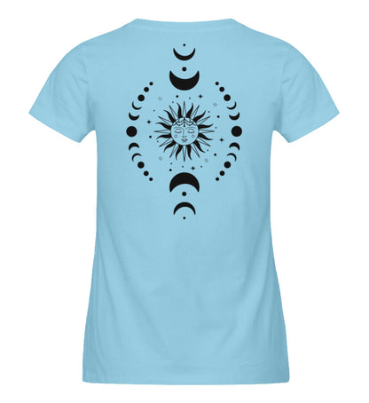 Organic Damen T-Shirt SYMBOLS IX Himmelblau