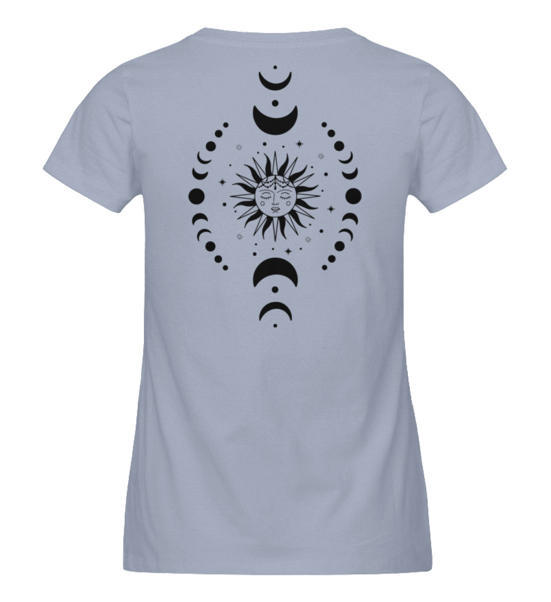 Organic Damen T-Shirt SYMBOLS IX Serene Blue