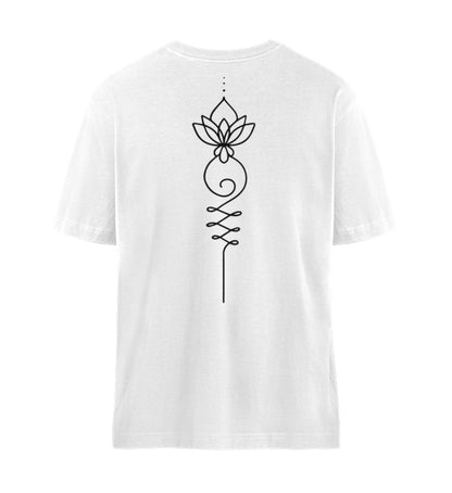 Organic Unisex Relaxed T-Shirt UNALOME LOTUS IV White