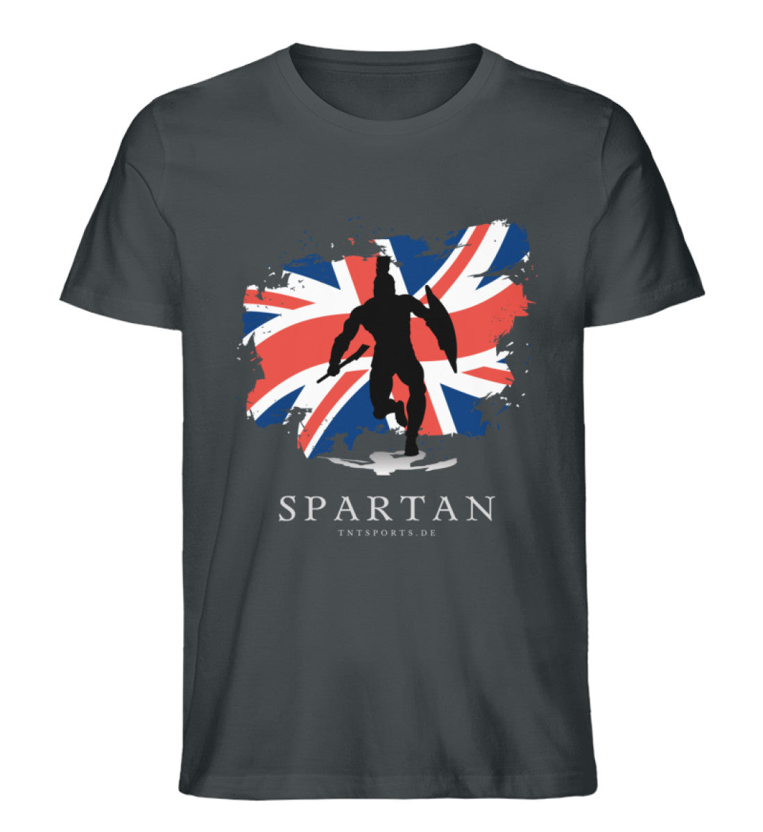 Organic Premium Unisex T-Shirt "UK SPARTAN" India Ink Grey