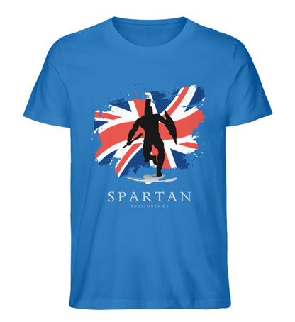 Organic Premium Unisex T-Shirt "UK SPARTAN" Royal Blue