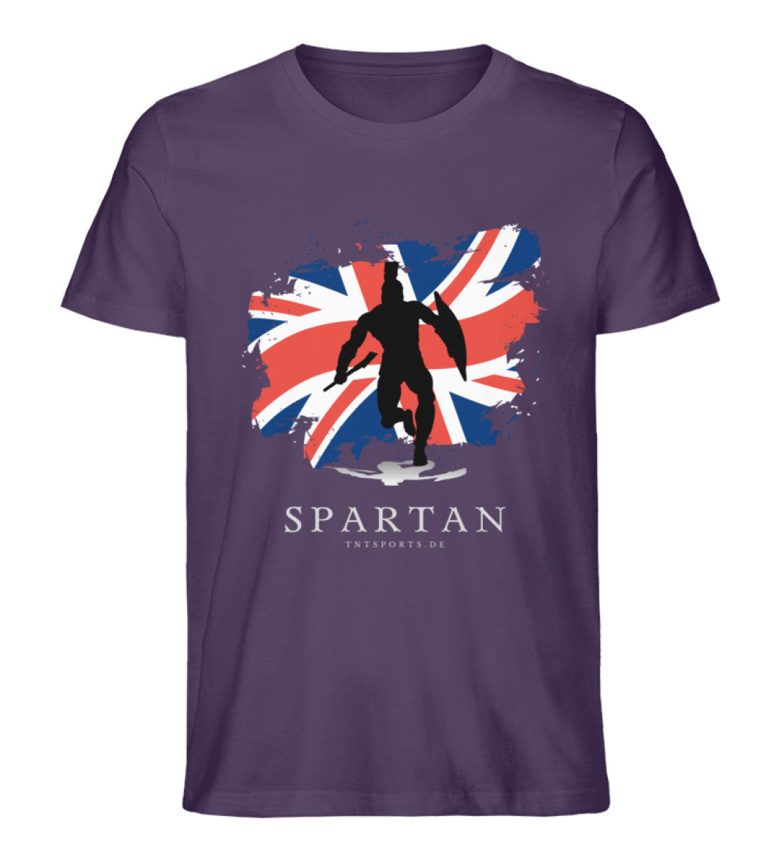 Organic Premium Unisex T-Shirt "UK SPARTAN" Plum