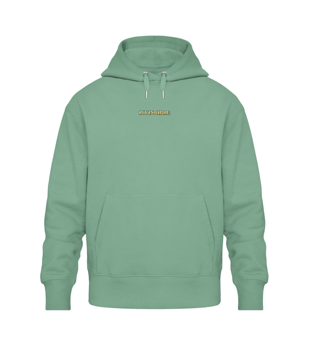 Organic Unisex Oversized Hoodie mit Stick (350 g/m²) / INVINCIBLE Dusty Mint