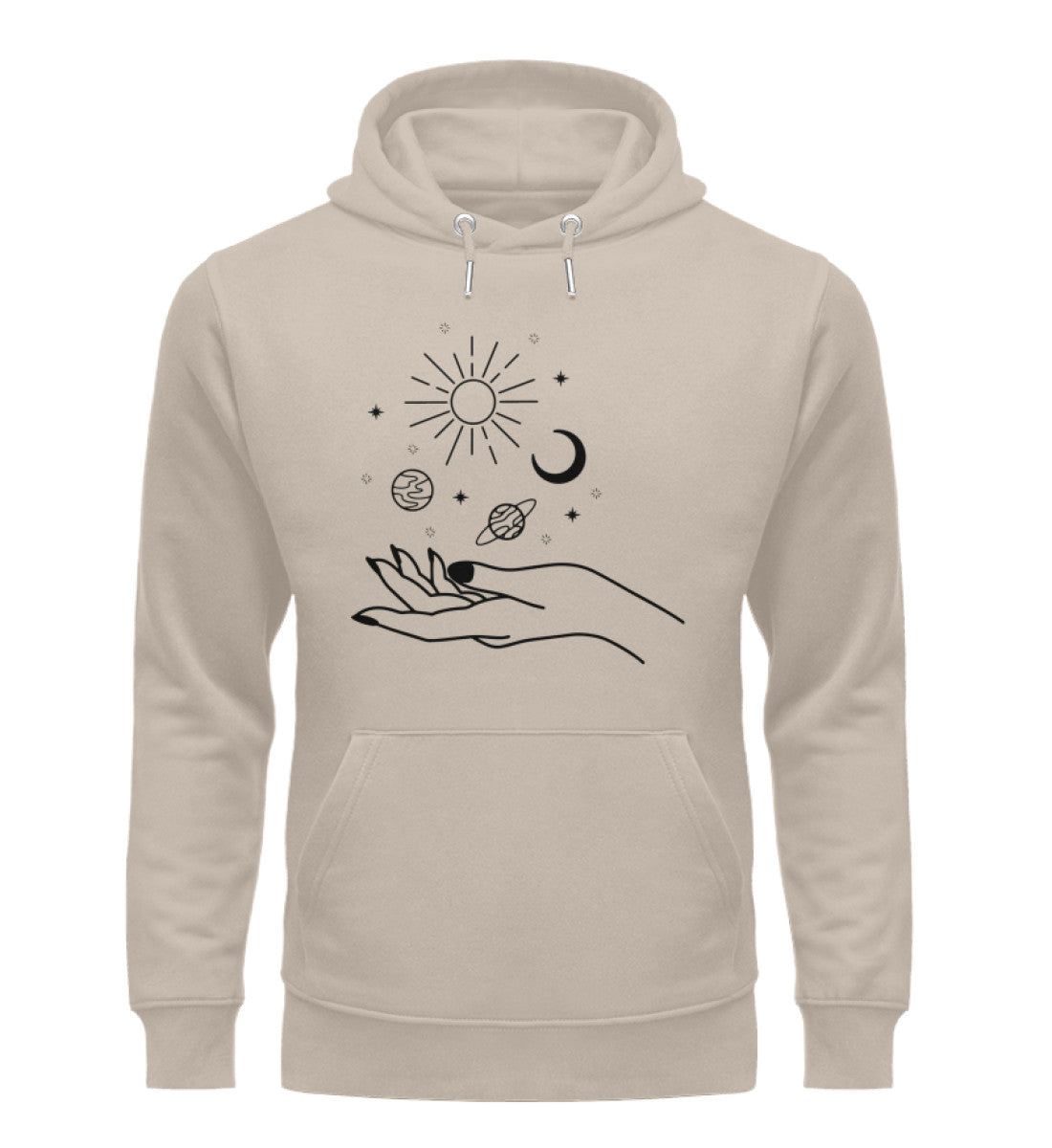 Organic Unisex Hoodie SYMBOLS Desert Dust