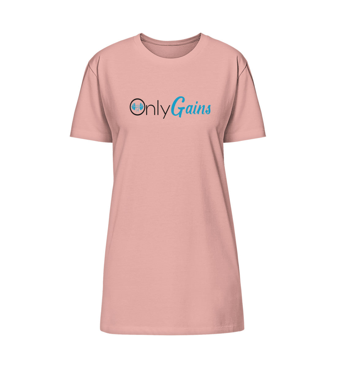 ONLYGAINS 2 Organic Damen T-Shirt Kleid Canyon Pink