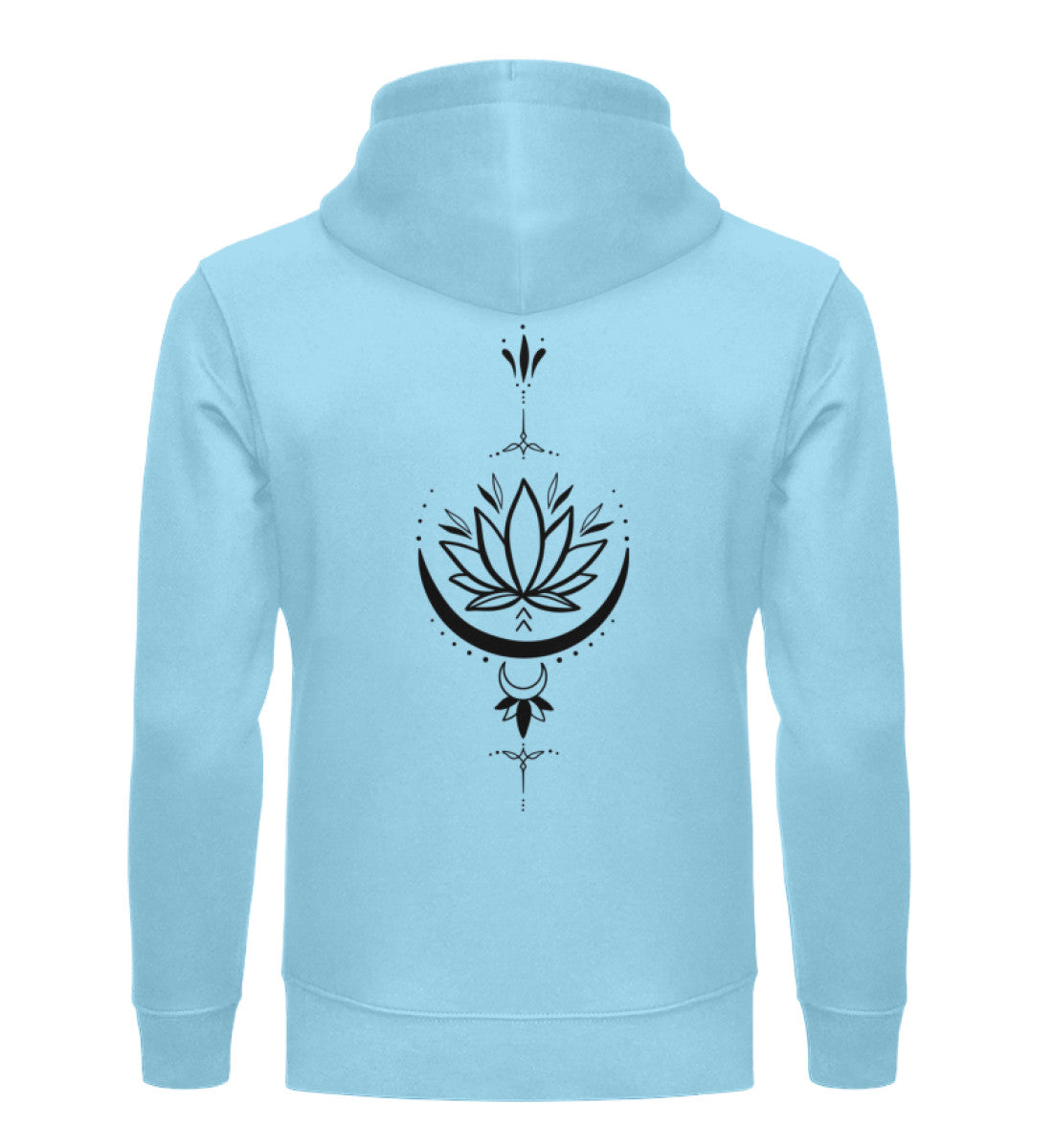 Organic Unisex Hoodie SYMBOLS XI  Himmelblau