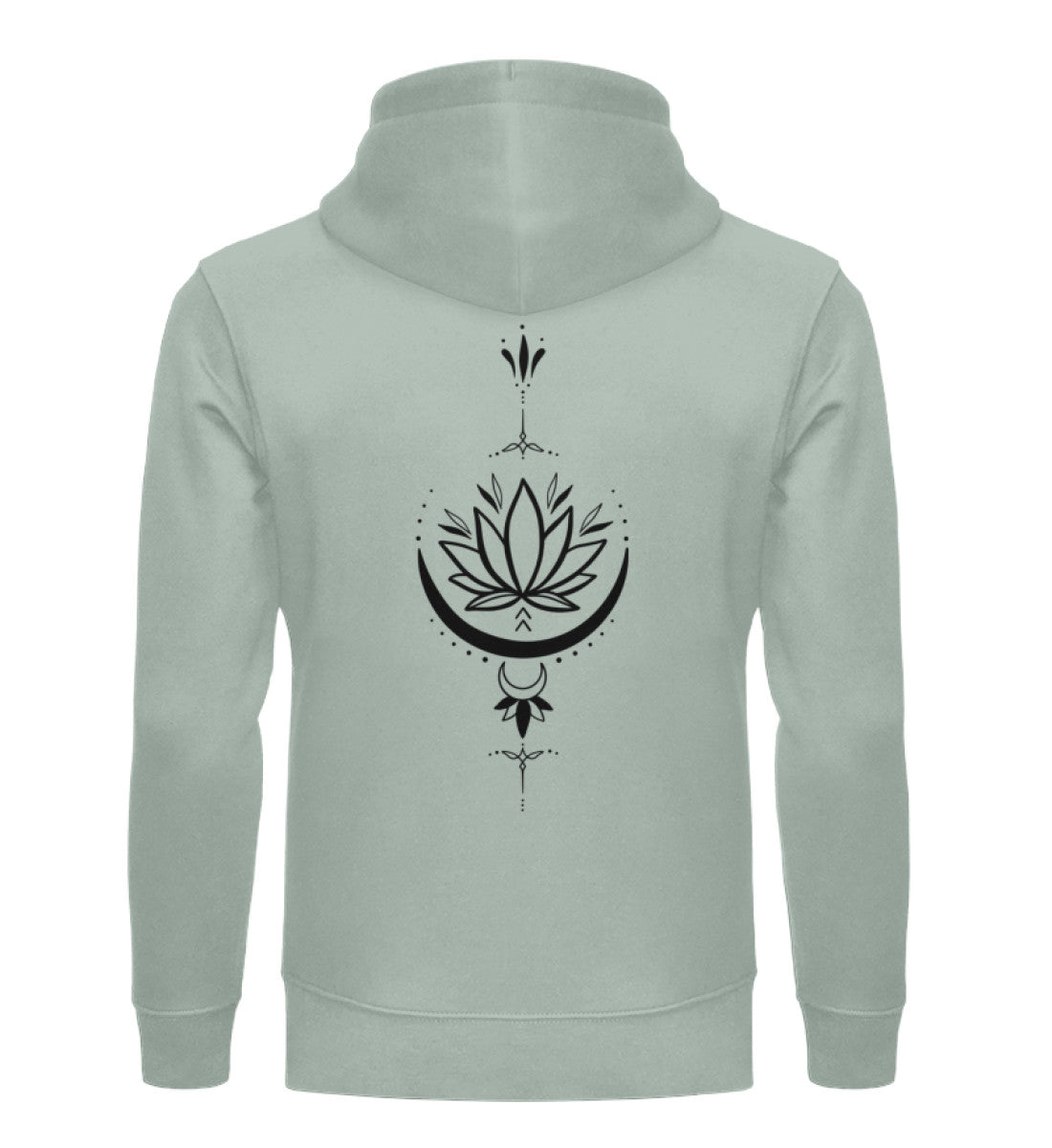 Organic Unisex Hoodie SYMBOLS XI  Aloe