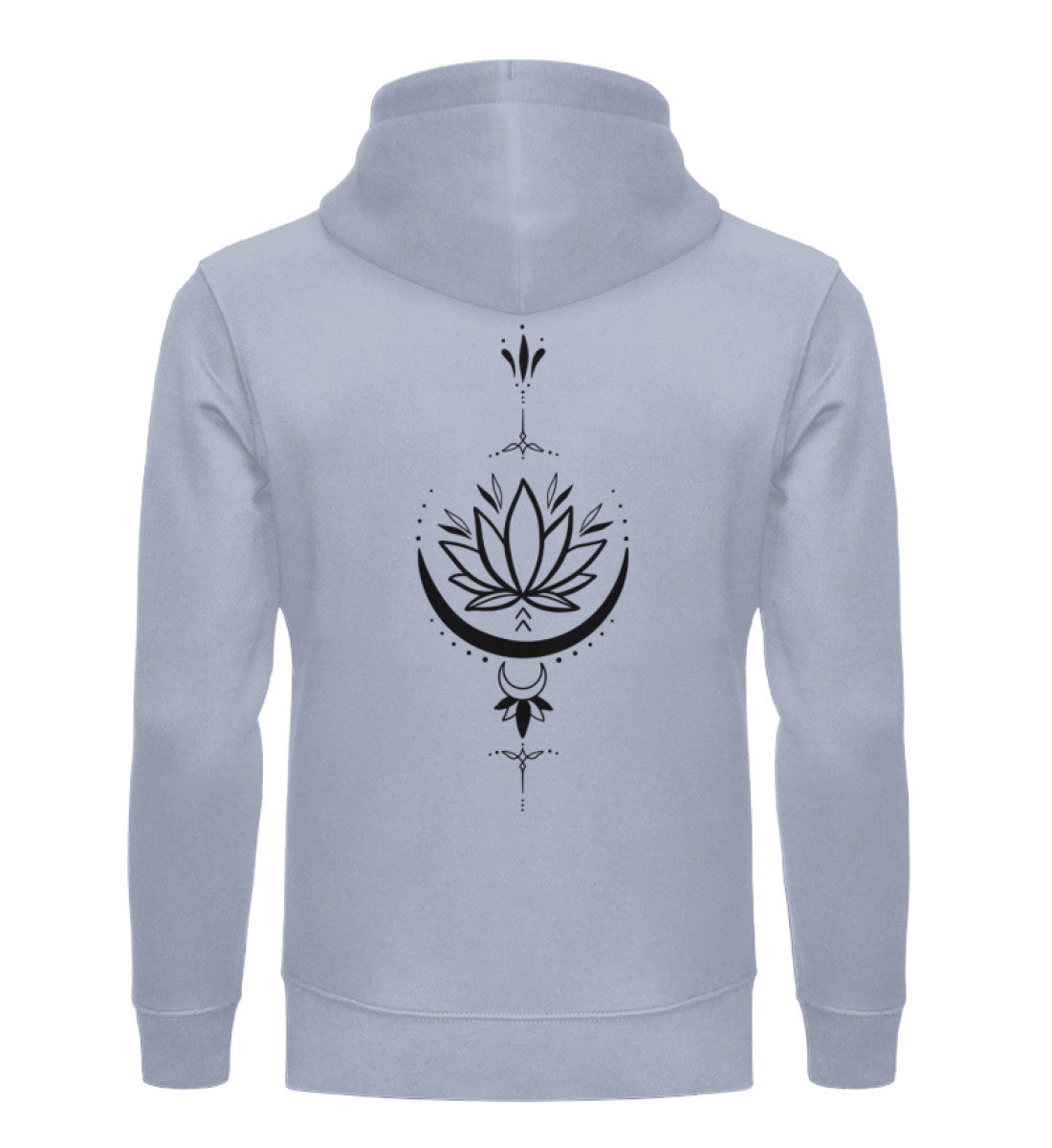 Organic Unisex Hoodie SYMBOLS XI  Serene Blue