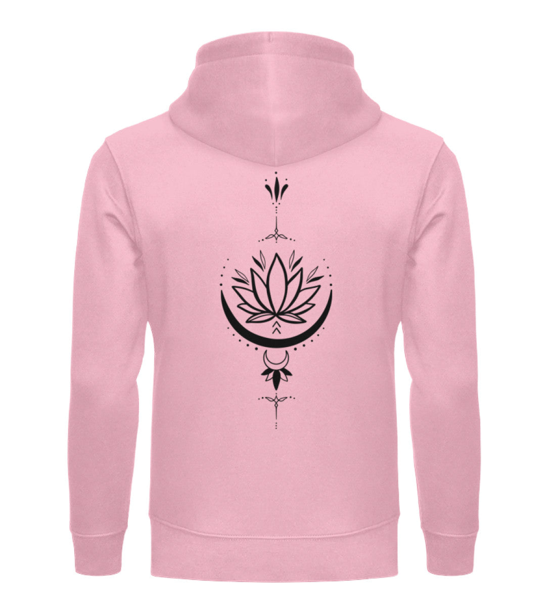 Organic Unisex Hoodie SYMBOLS XI  Cotton Pink