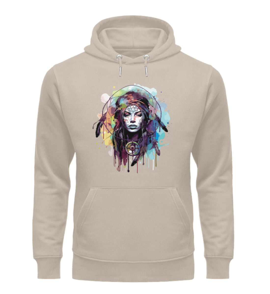 Organic Unisex Hoodie DREAMCATCHER - WOMAN Desert Dust