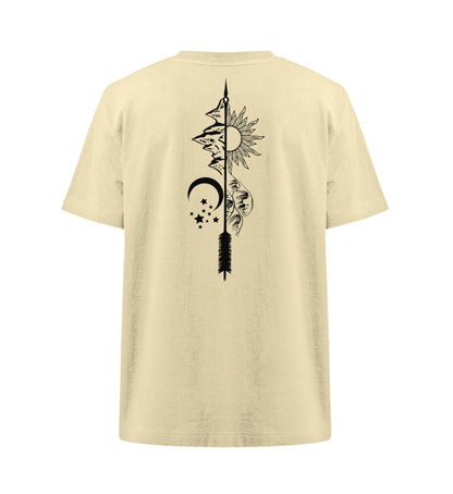 Organic Unisex Heavy Oversized T-Shirt "WILDERNESS" Natural Raw