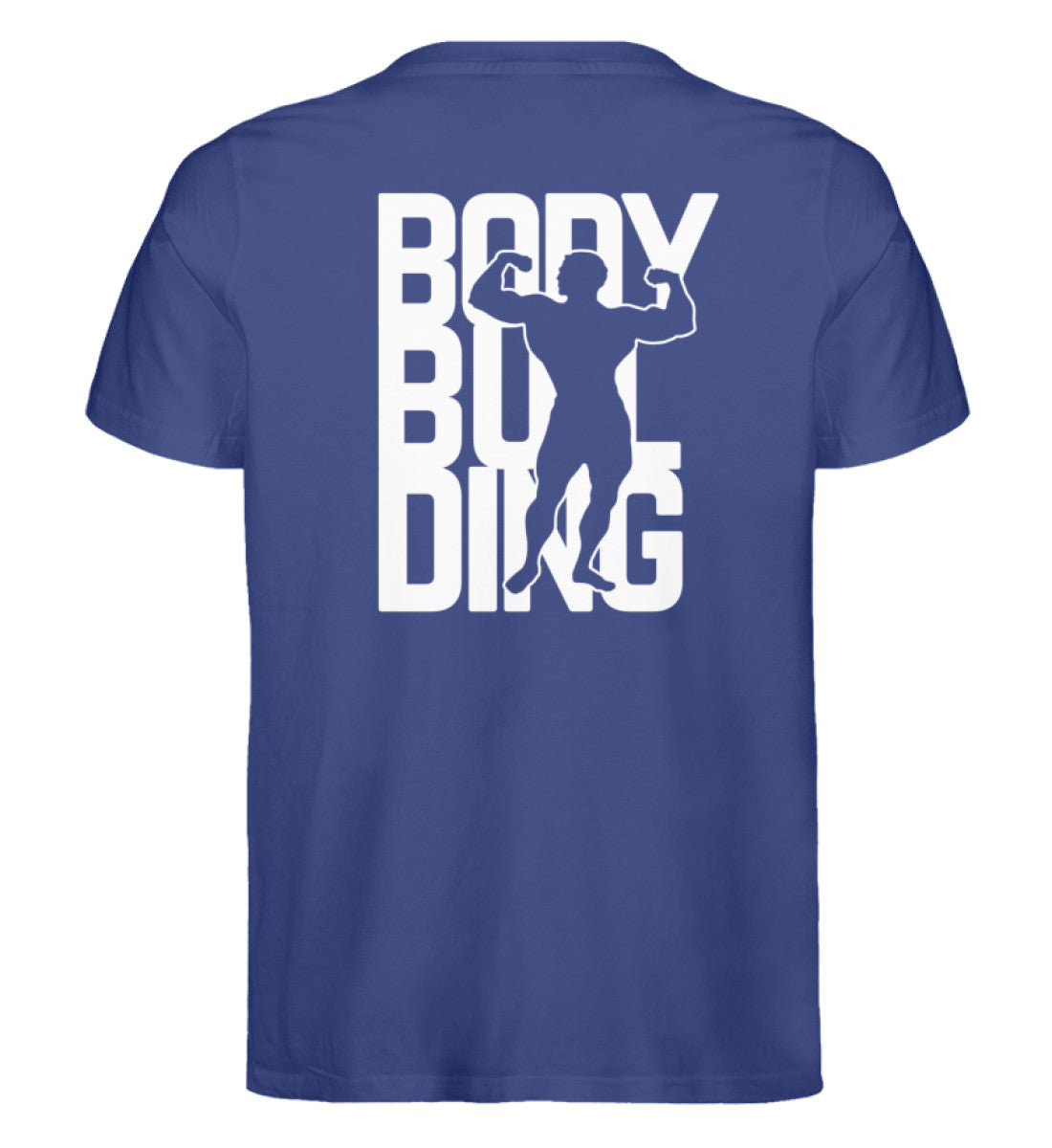 Organic Unisex T-Shirt "BODYBUILDING II" Worker Blue