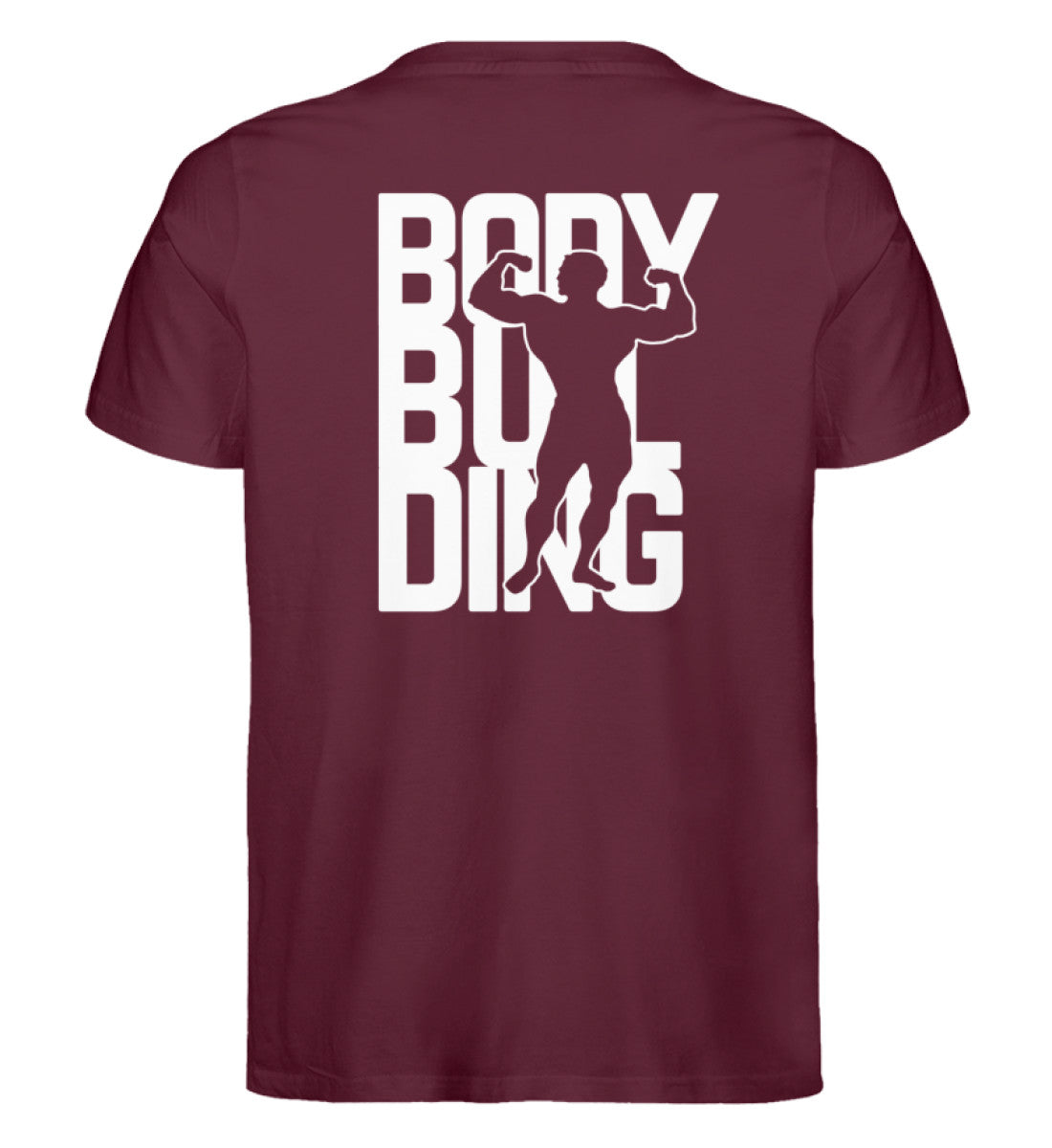 Organic Unisex T-Shirt "BODYBUILDING II" Burgundy