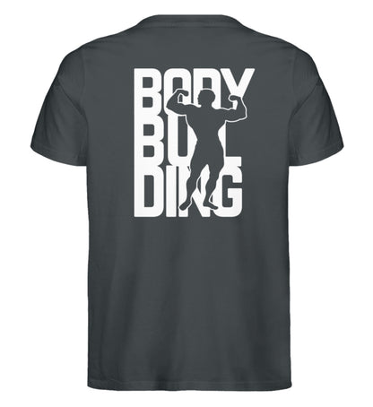 Organic Unisex T-Shirt "BODYBUILDING II" India Ink Grey