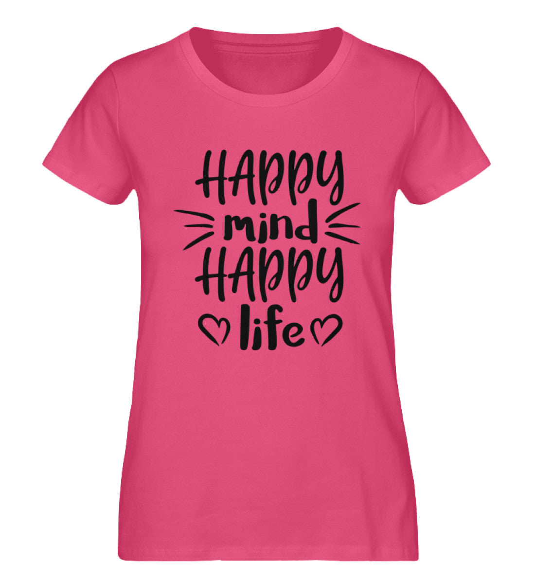 Organic Damen T-Shirt HAPPY Pink Punch