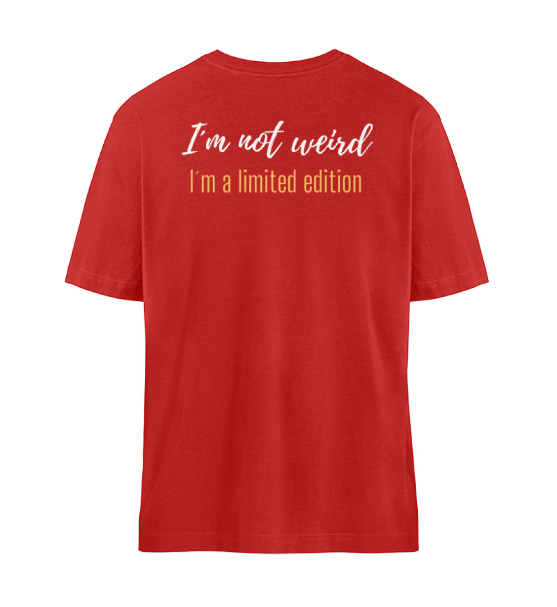 Organic Unisex Relaxed T-Shirt "LIMITED EDITION" Red