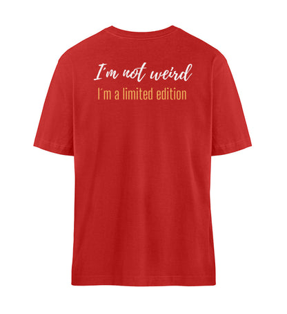 Organic Unisex Relaxed T-Shirt "LIMITED EDITION" Red